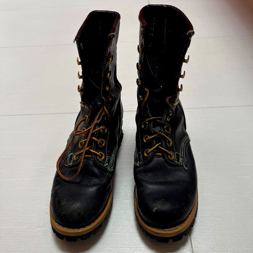 Vintage 90's Georgia Logger Work Boots Made in the U.S.A.